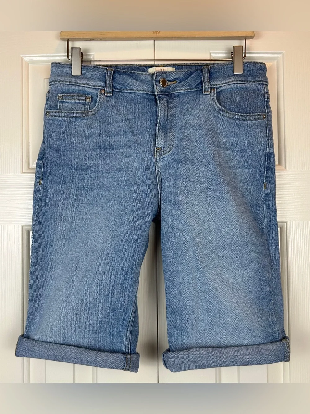 F&F Blue Denim Bermuda Jean Shorts